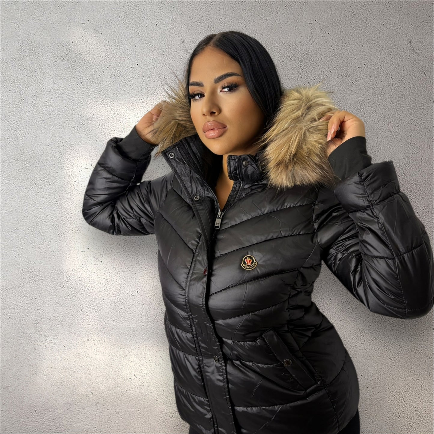 Geacă scurtă Moncl Naturală