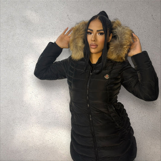 Geacă medie Moncl neagră