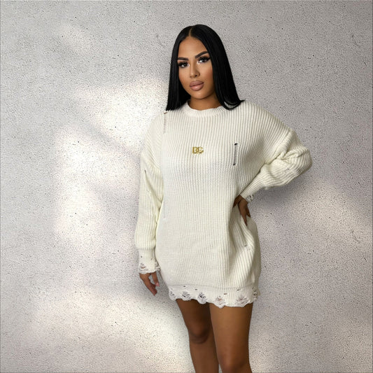 Rochie/Pulover Tricot DG ALB