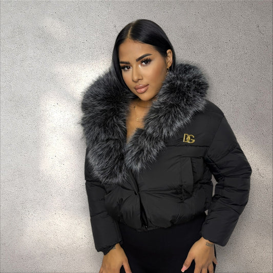 Geaca DG blana scurta