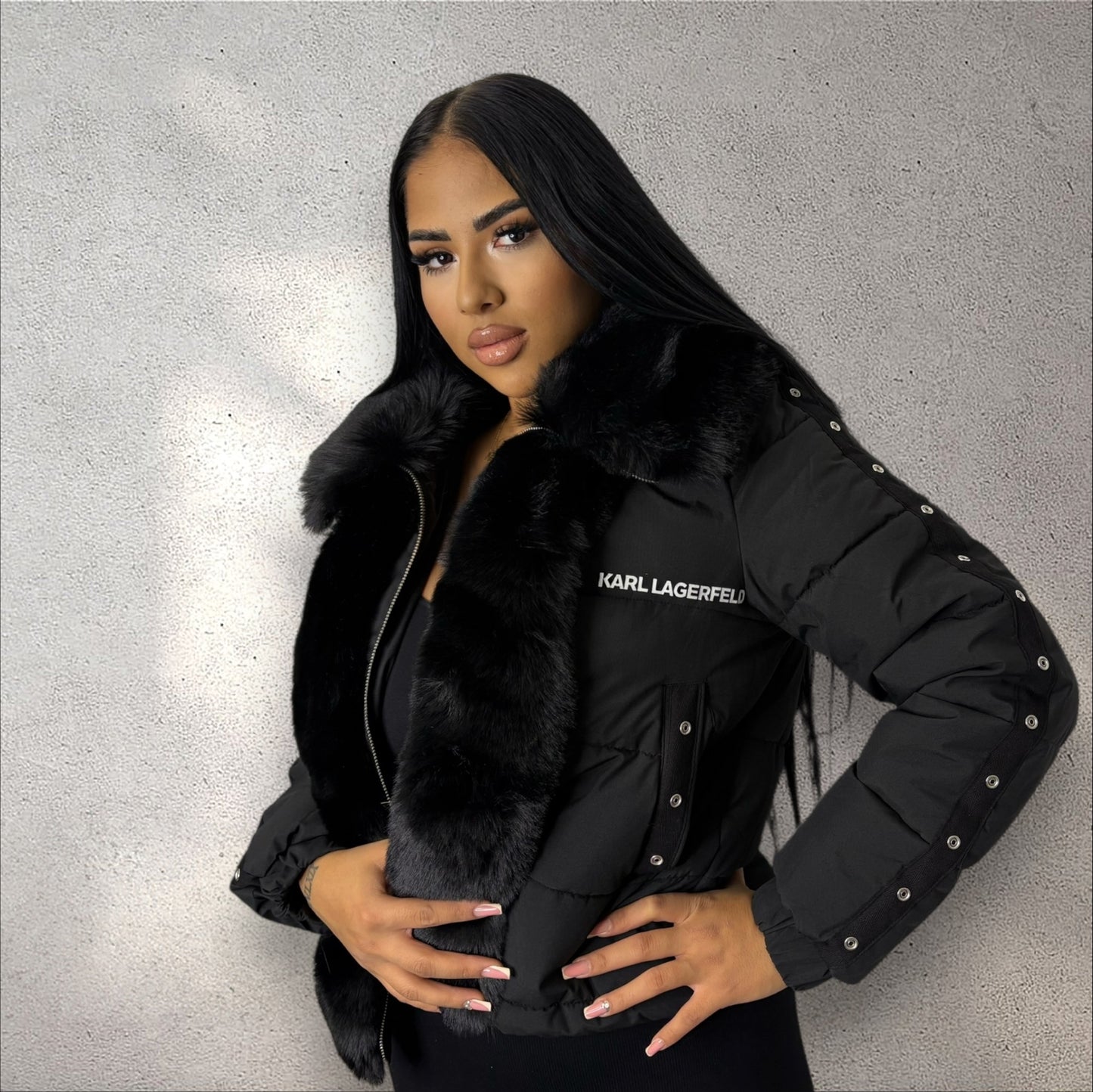 Geaca Krl scurtă blană